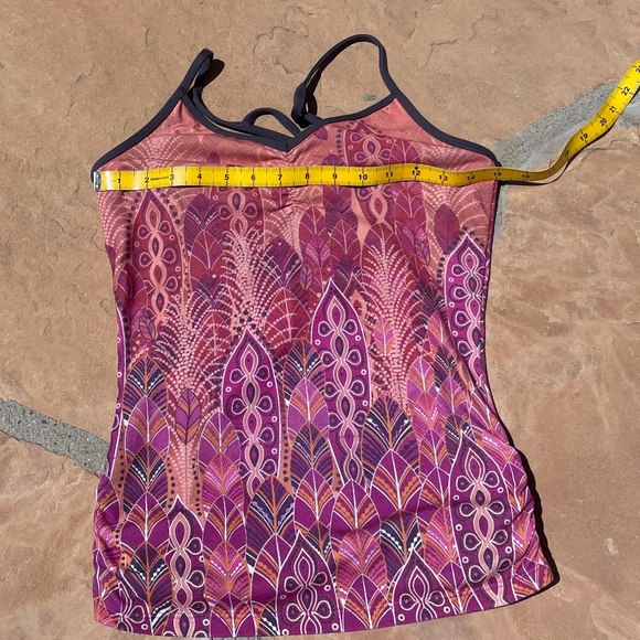 Prana Top Women Small Pink Orange Yoga Boho Sleeveless Tank (Small) - Picture 7 of 8